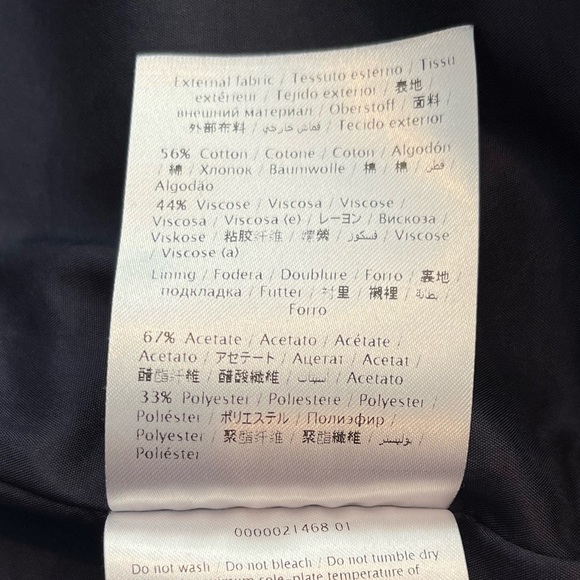 RED Valentino Fit & Flare Navy Dress with Pockets Women’s Size 6 - Picture 11 of 12